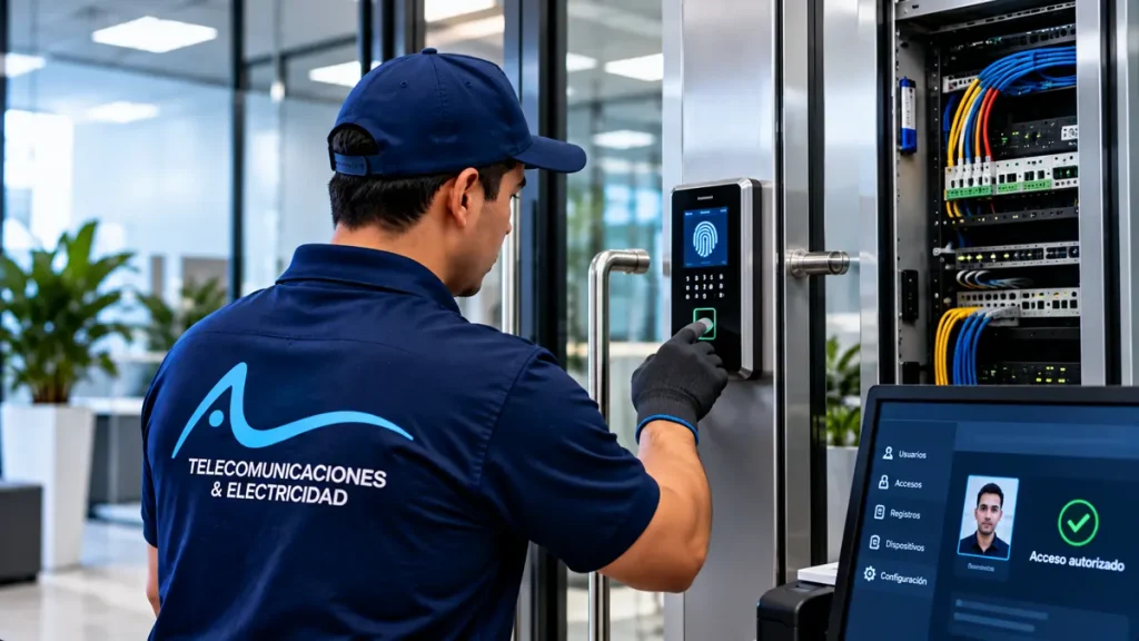 control acceso biometrico
